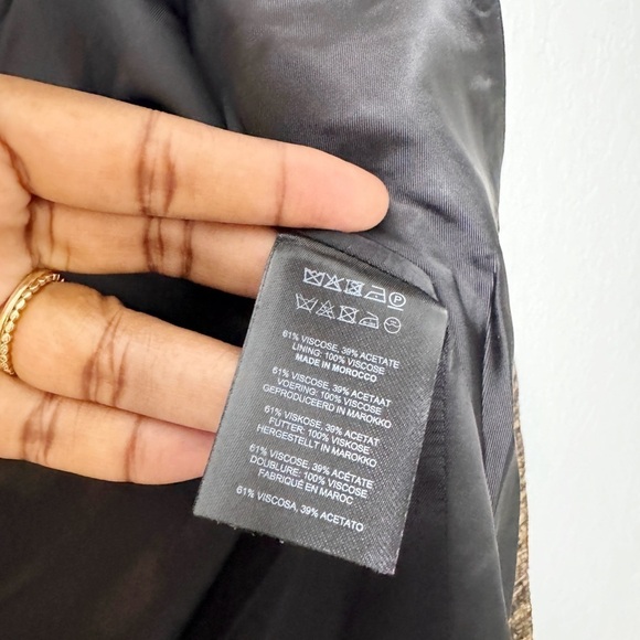 Dries Van Noten Blanchet One-Button Metallic Blazer - Picture 15 of 15